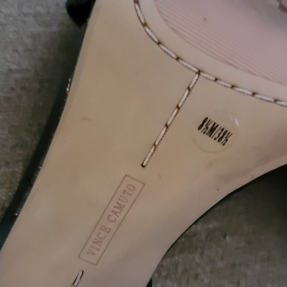 Vince Camuto Black Heels with Gold Studs - Picture 15 of 16